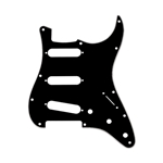 Fender Pickguard, Stratocaster S/S/S, 11-Hole Mount, B/W/B, 3-Ply