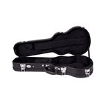 Kala Archtop Concert Ukulele Hardcase, Black