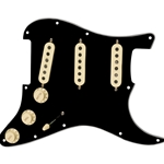Fender Pre-Wired Strat Black 11 Hole Pickguard, Tex-Mex SSS