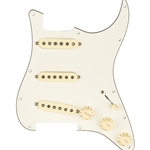 Fender Pre-Wired Strat Pickguard, Original '57/'62 SSS, Parchment 11 Hole PG