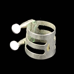 Vintage Triple Band Clarinet Ligature, Silver