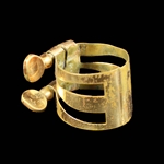 Vintage Triple Band Clarinet Ligature, Gold