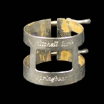 Vintage Mitchell Lurie Springboard Bass Clarinet Ligatures, Chrome (2)