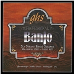 GHS Banjo 6 String Stainless Steel, .011 - .042