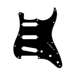 Fender Pickguard, Stratocaster S/S/S, 11-Hole Mount, B/W/B, 3-Ply