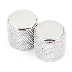Fender Telecaster/Precision Bass Knobs, Knurled Chrome (2)