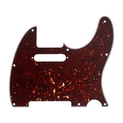 Fender Pickguard, Telecaster 8-Hole Mount, Tortoise Shell, 4-Ply