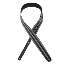D'Addario Strap, Racing Stripe Grey/Black
