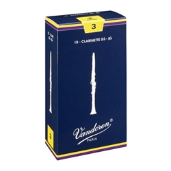 Vandoren Traditional Bb Clarinet Reeds, Box of 10