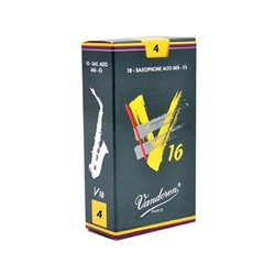 Vandoren V16 Alto Saxophone Reeds Strength 4; Box of 10