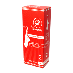 Gonzalez Regular Cut Tenor Saxophone Reeds Strength 2.5, Box of 5