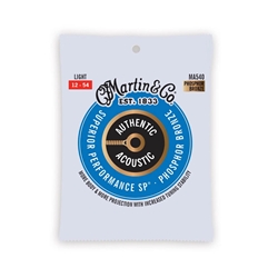 Martin MA540 SP Phosphor Bronze Light Authentic Acoustic Guitar Strings