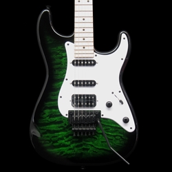 Jackson X Series Signature Adrian Smith SDXQM, Maple Fingerboard, Transparent Green