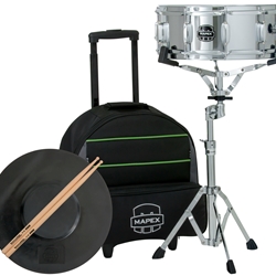 Mapex MSK14DC Backpack Snare Drum Kit w/ Intergrated Rolling Bag