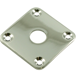 WD Square Jack Plate for Gibson Les Paul, Chrome