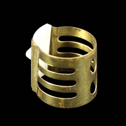 Vintage 4 Band Clarinet Ligature, Gold
