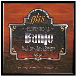 GHS Banjo 6 String Stainless Steel, .011 - .042